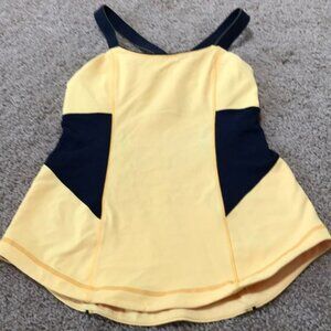 LULULEMON Athletica Size 4 yellow/Black Tank Top